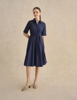 Cotton Rich Knee Length Skater Dress