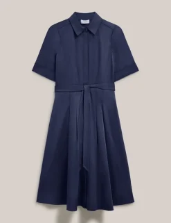 Cotton Rich Knee Length Skater Dress