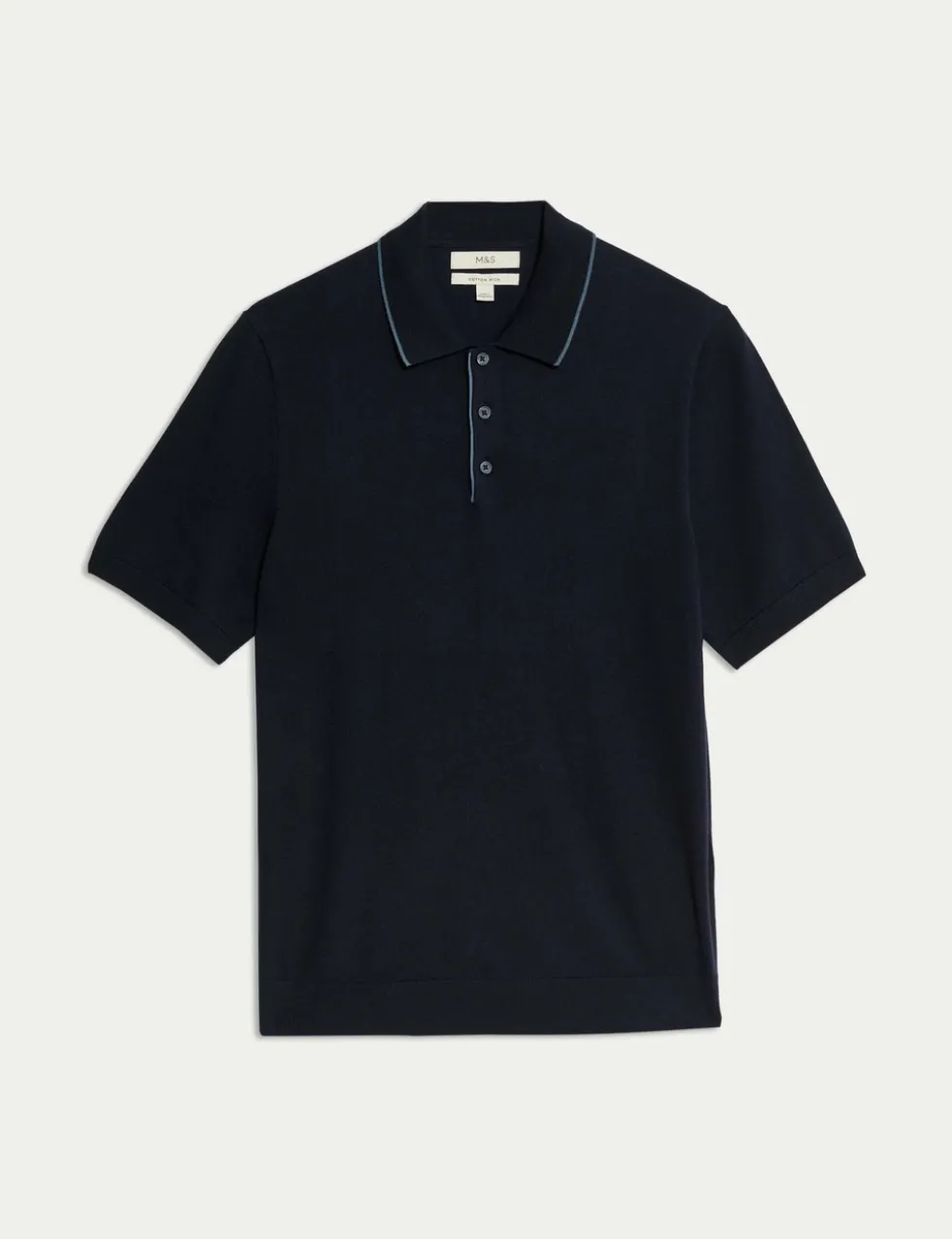 Cotton Rich Knitted Polo Shirt