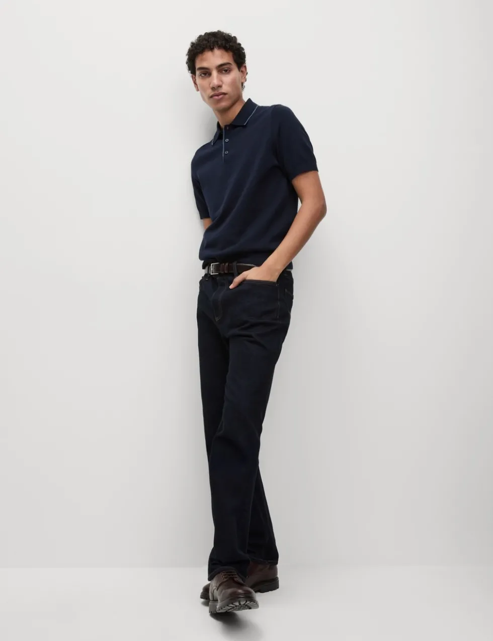 Cotton Rich Knitted Polo Shirt