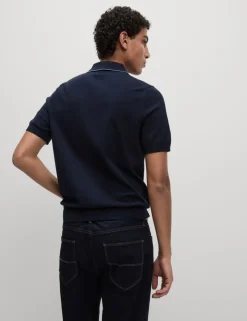 Cotton Rich Knitted Polo Shirt