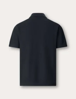 Cotton Rich Knitted Polo Shirt with Cashmere