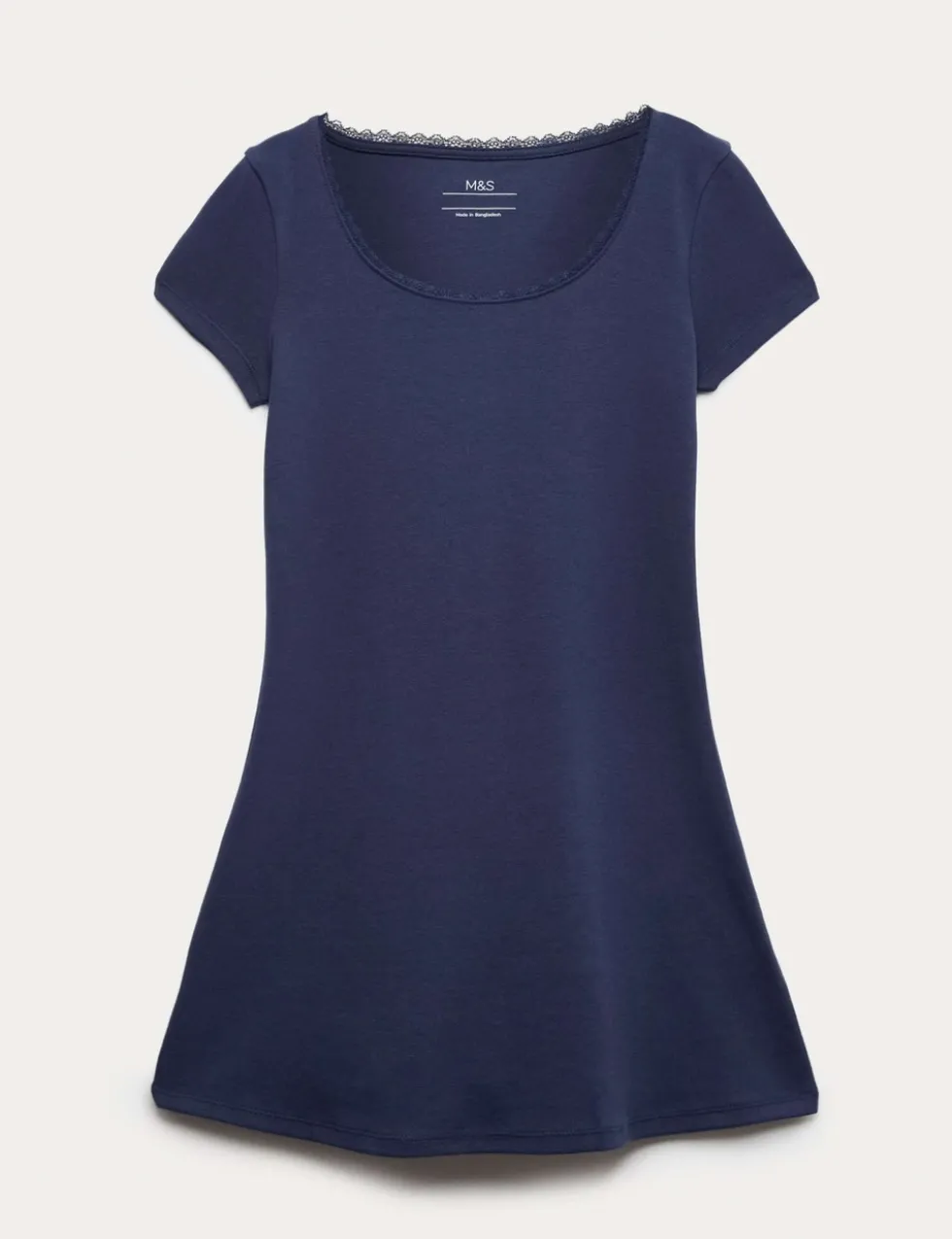 Cotton Rich Lace Trim Dress (6-16 Yrs)