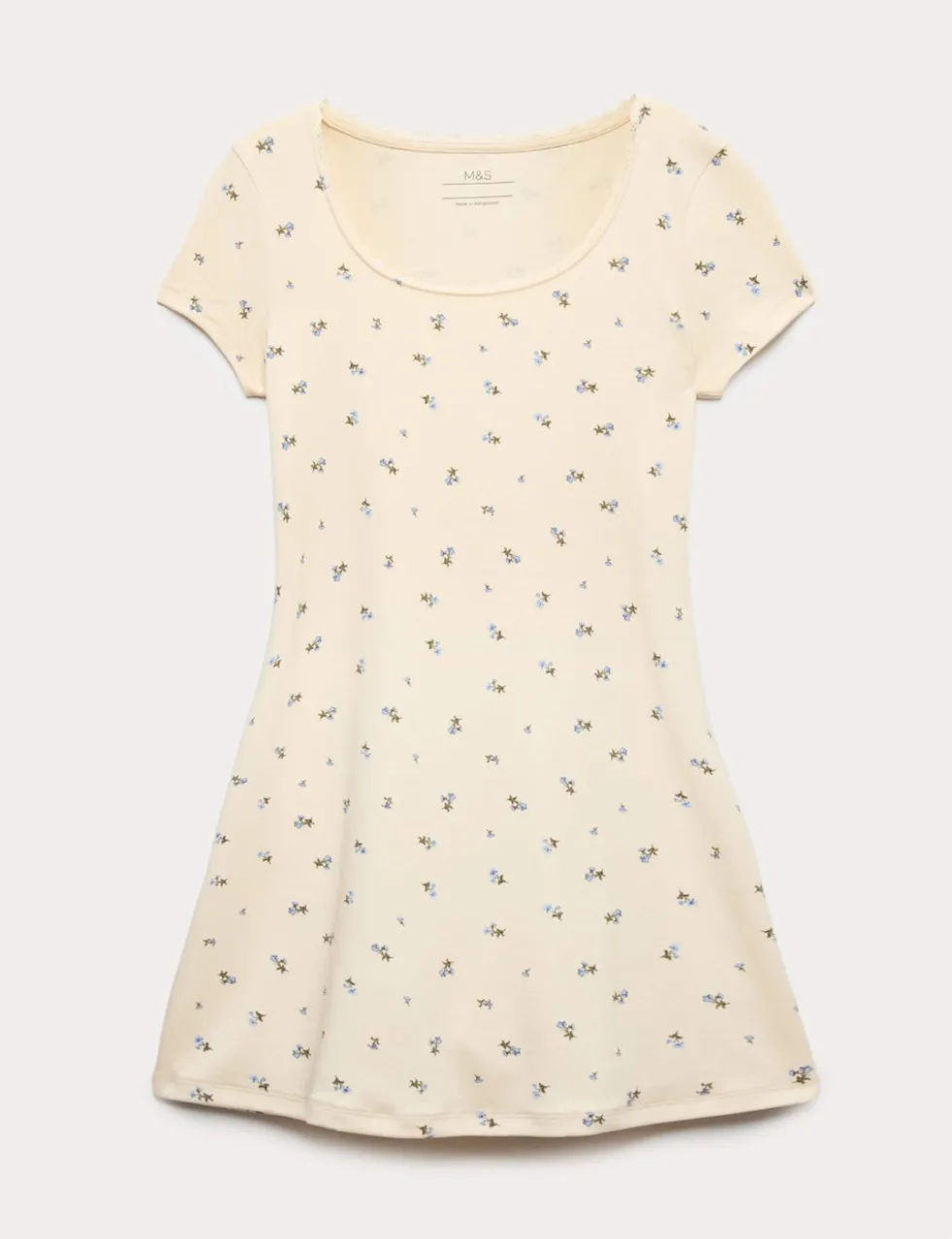 Cotton Rich Lace Trim Dress (6-16 Yrs)