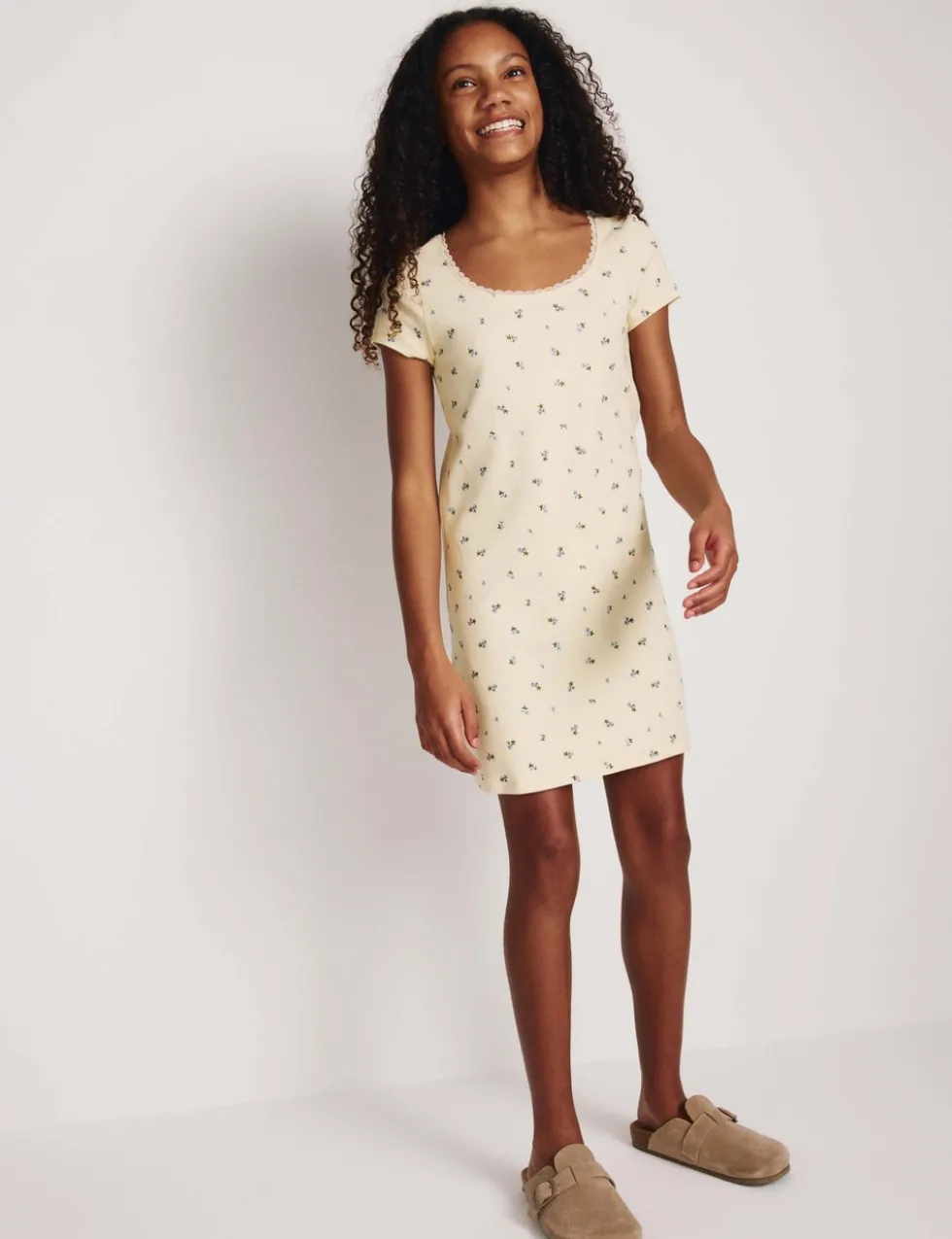 Cotton Rich Lace Trim Dress (6-16 Yrs)
