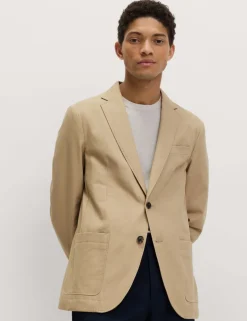 Cotton Rich Laundered Canvas Blazer
