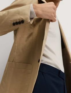 Cotton Rich Laundered Canvas Blazer
