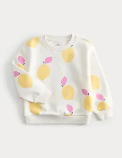Cotton Rich Lemon Sweatshirt (2-8 Yrs)