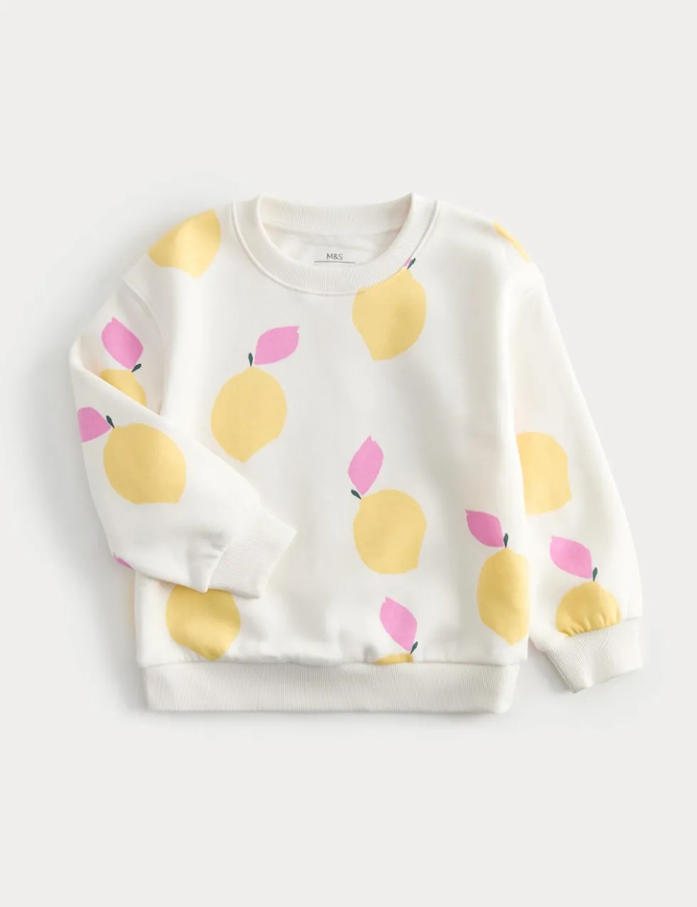 Cotton Rich Lemon Sweatshirt (2-8 Yrs)
