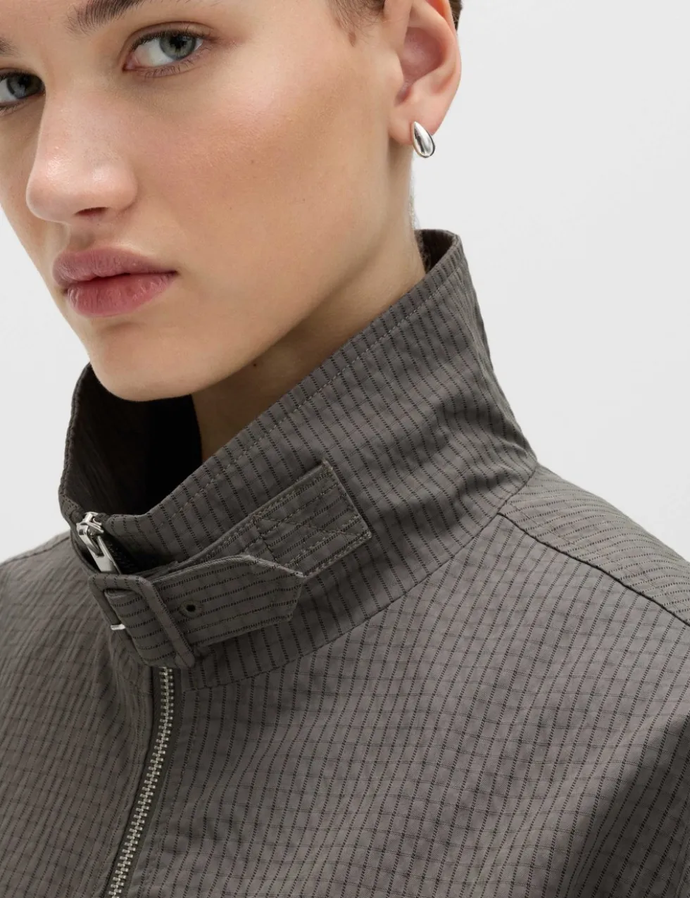 Cotton Rich Lightweight Buckle Short Jacket