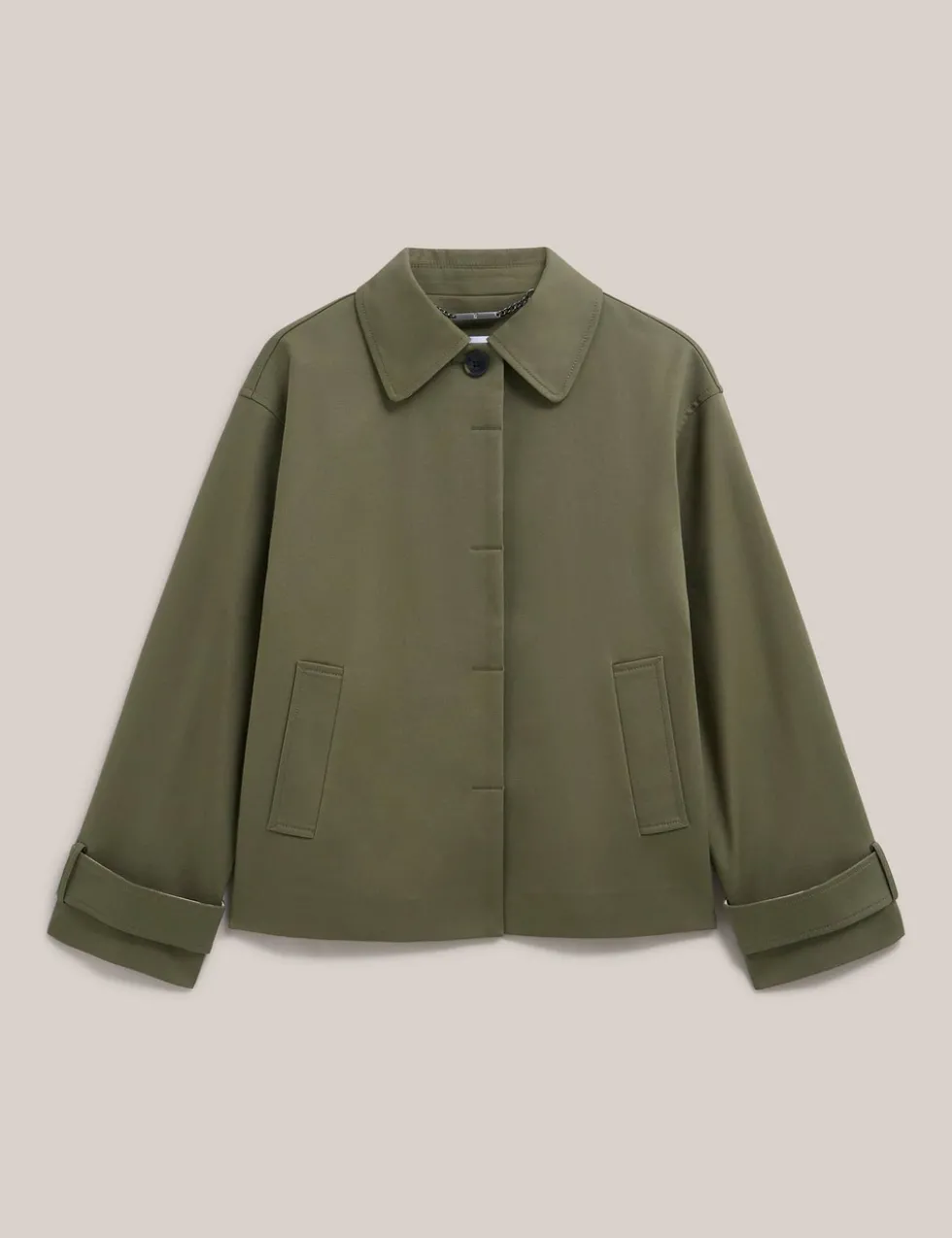 Cotton Rich Lightweight Collared Jacket