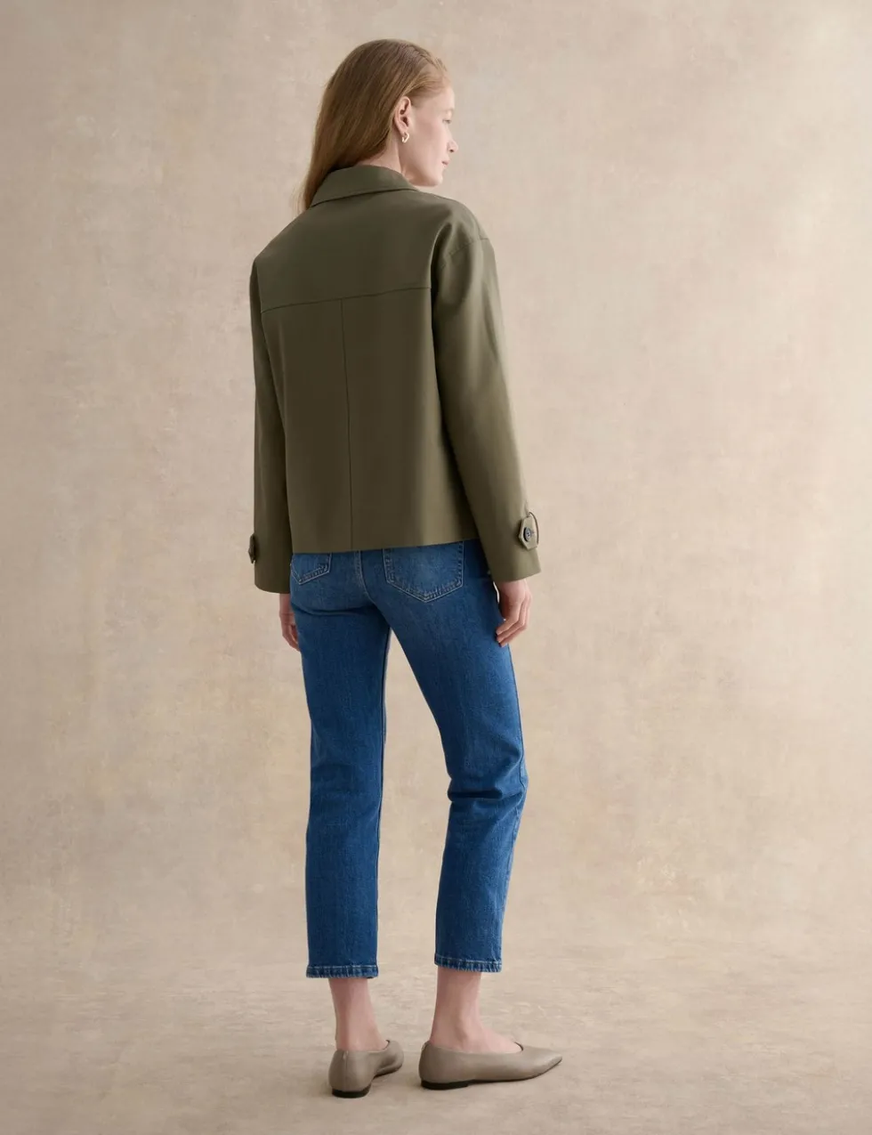 Cotton Rich Lightweight Collared Jacket