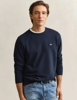 Cotton Rich Logo Crew Neck Sweatshirt