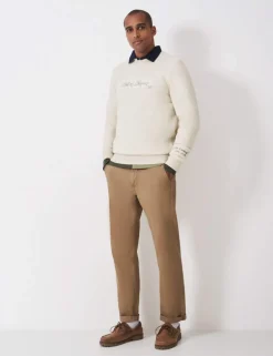 Cotton Rich Logo Crew Neck Sweatshirt