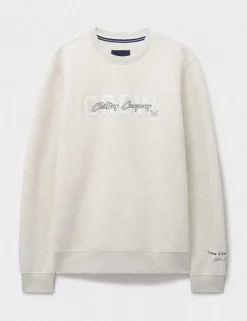 Cotton Rich Logo Crew Neck Sweatshirt
