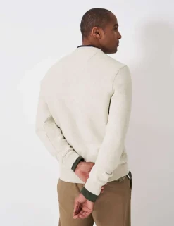 Cotton Rich Logo Crew Neck Sweatshirt