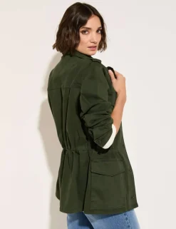 Cotton Rich Longline Utility Jacket