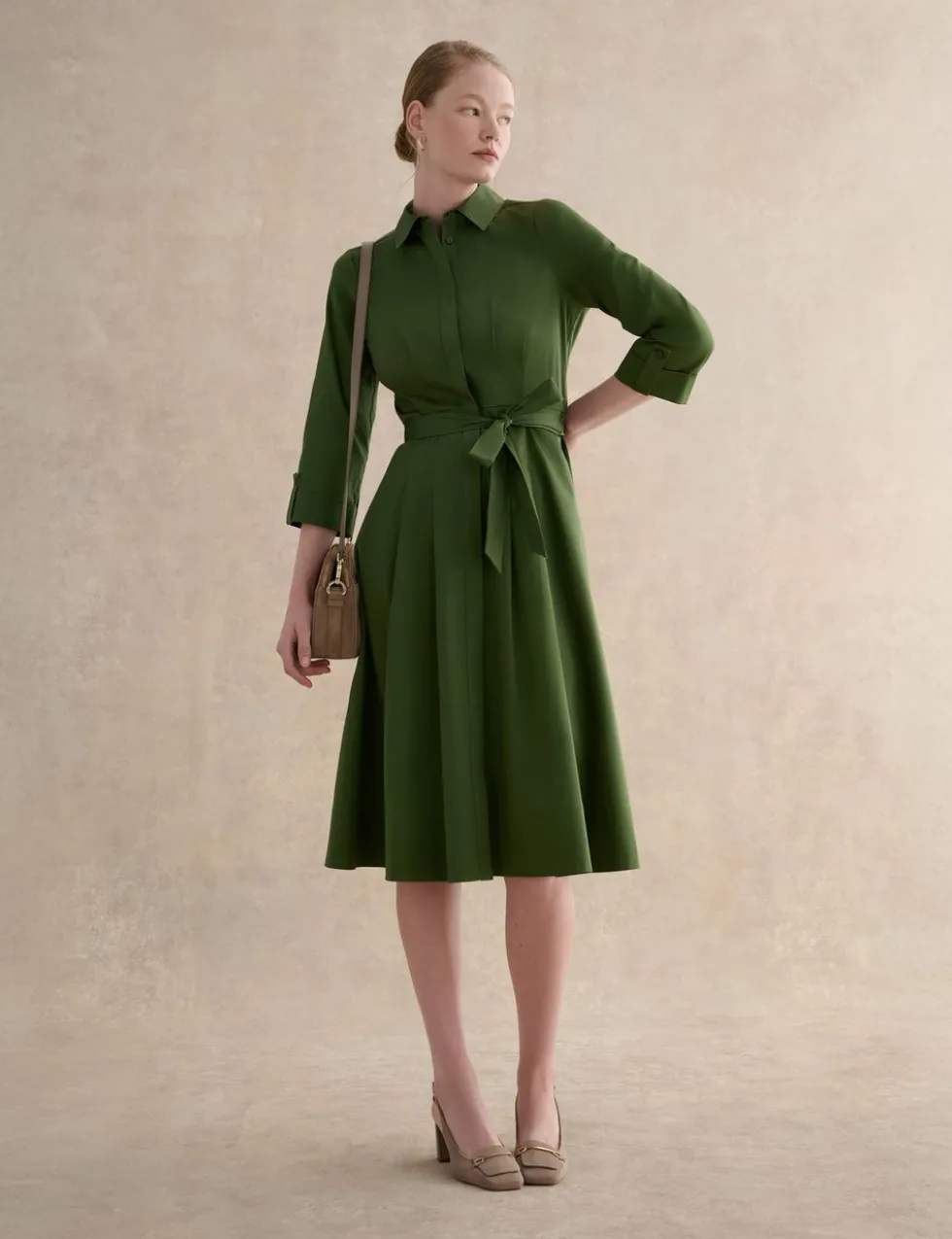 Cotton Rich Midi Skater Dress