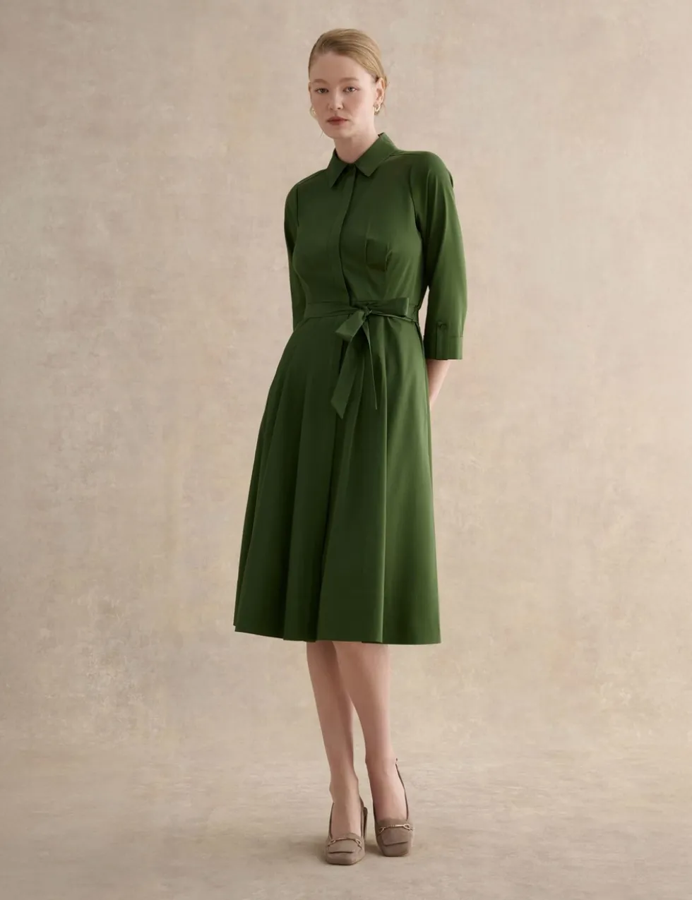 Cotton Rich Midi Skater Dress