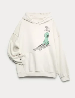Cotton Rich Minecraft™ Graphic Hoodie (6-16 Yrs)