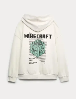 Cotton Rich Minecraft™ Graphic Hoodie (6-16 Yrs)