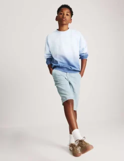 Cotton Rich Ombre Back Graphic Sweatshirt (6-16 Yrs)