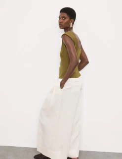 Cotton Rich Open Back Vest Top
