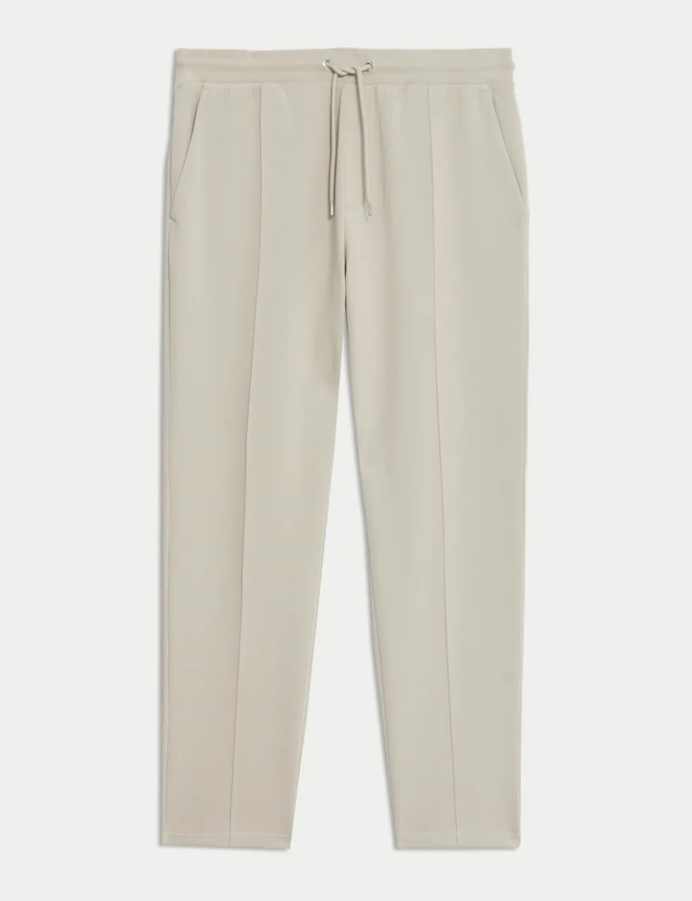 Cotton Rich Pintuck Straight Leg Joggers