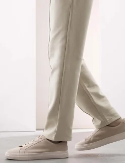 Cotton Rich Pintuck Straight Leg Joggers