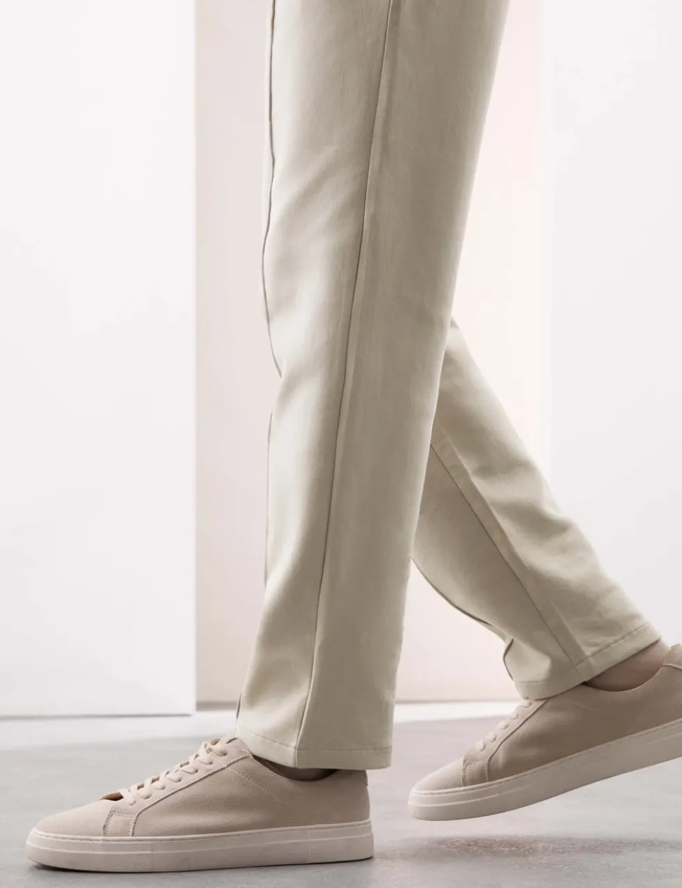 Cotton Rich Pintuck Straight Leg Joggers