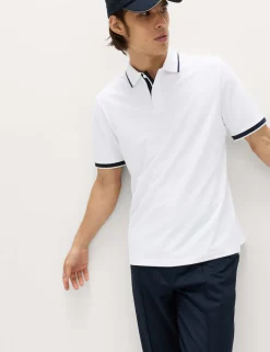 Cotton Rich Pique Club Sports Polo Shirt