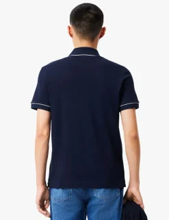 Cotton Rich Pique Tipped Polo Shirt