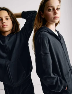 Cotton Rich Plain Hoodie (6-16 Yrs)