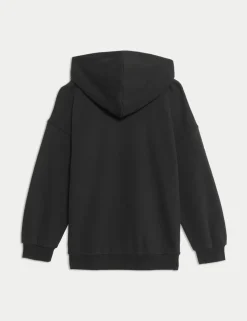 Cotton Rich Plain Hoodie (6-16 Yrs)