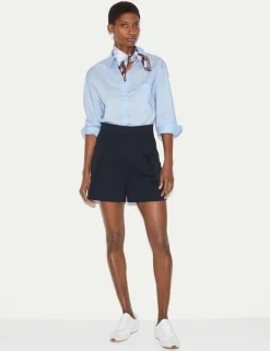Cotton Rich Pleat Front Chino Shorts