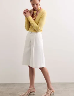Cotton Rich Pleat Front Tailored Shorts
