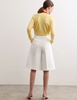 Cotton Rich Pleat Front Tailored Shorts