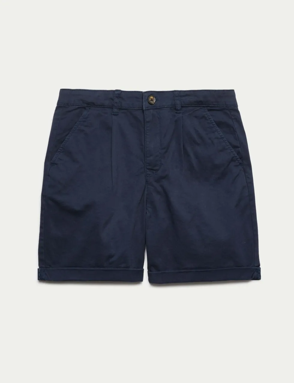 Cotton Rich Pleated Chino Shorts (6-16 Yrs)