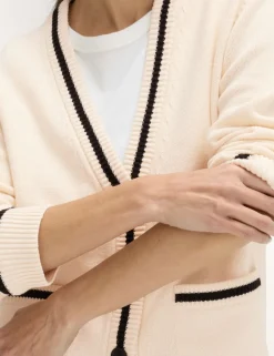 Cotton Rich Pocket Detail Cardigan