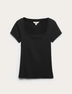 Cotton Rich Premium Square Neck Top