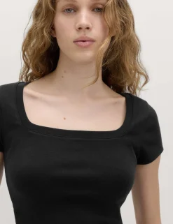 Cotton Rich Premium Square Neck Top