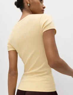 Cotton Rich Premium Square Neck Top