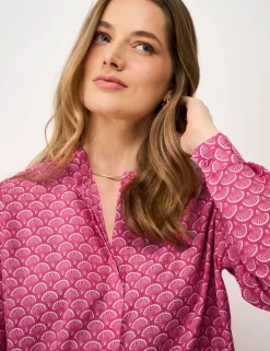 Cotton Rich Printed Blouse