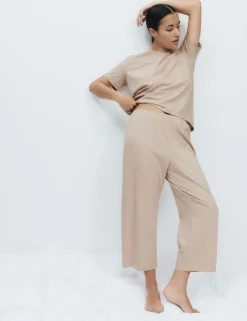 Cotton Rich Printed Cropped Pyjama Set