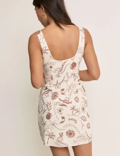 Cotton Rich Printed Mini Shift Dress