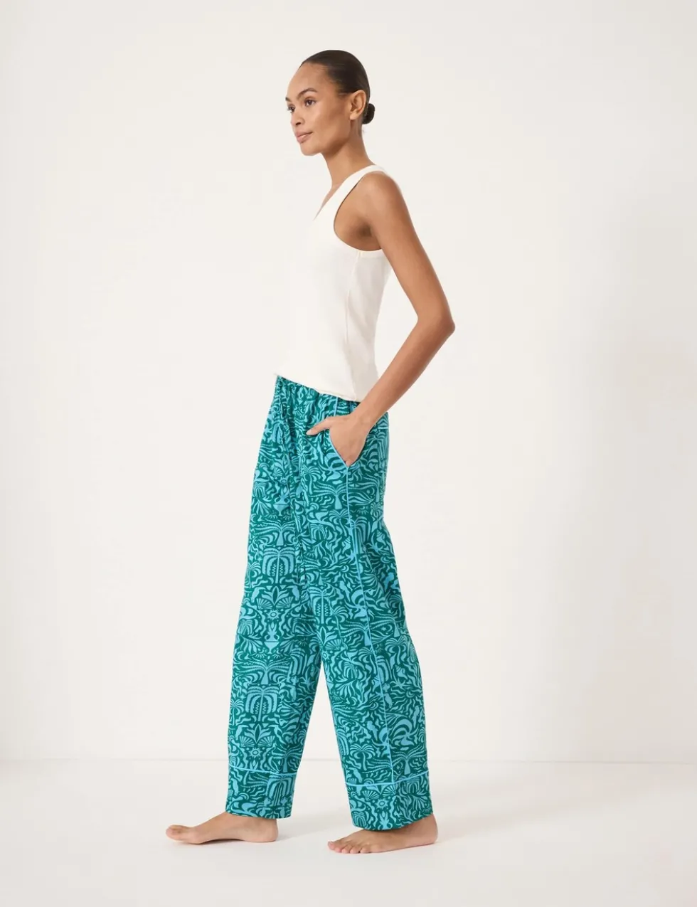 Cotton Rich Printed Pyjamas