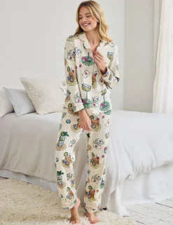Cotton Rich Printed Pyjama Set