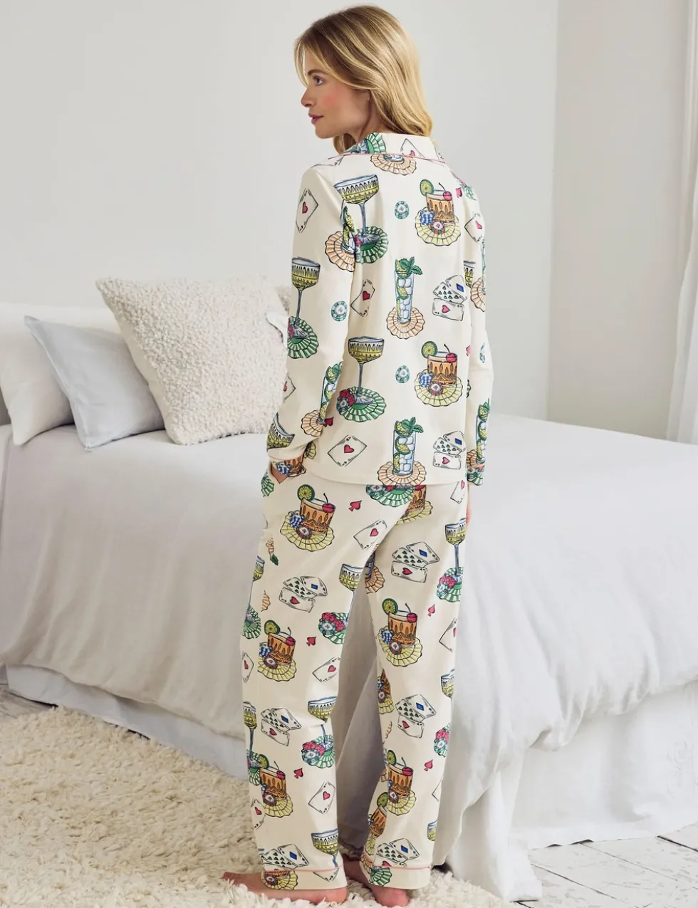 Cotton Rich Printed Pyjama Set