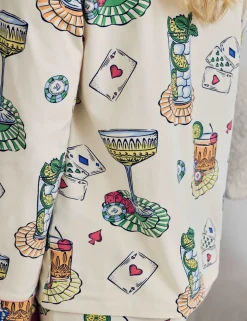 Cotton Rich Printed Pyjama Set