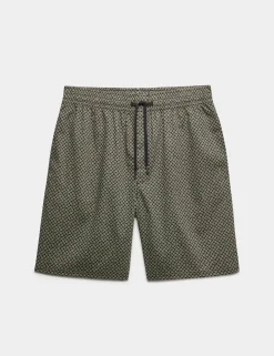 Cotton Rich Printed Pyjama Shorts